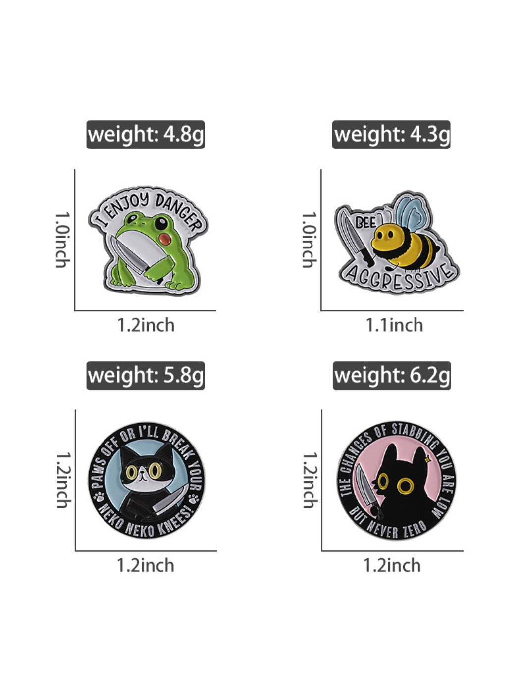 Pinori animal shaped brooch in a gift box with soft padding