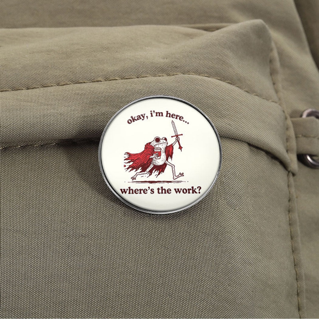 Pinori - Simple Novelty Quote Circle Pin