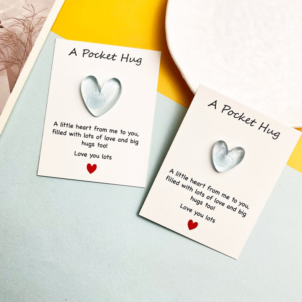 Taphug - Pocket Hug Transparent Heart Token
