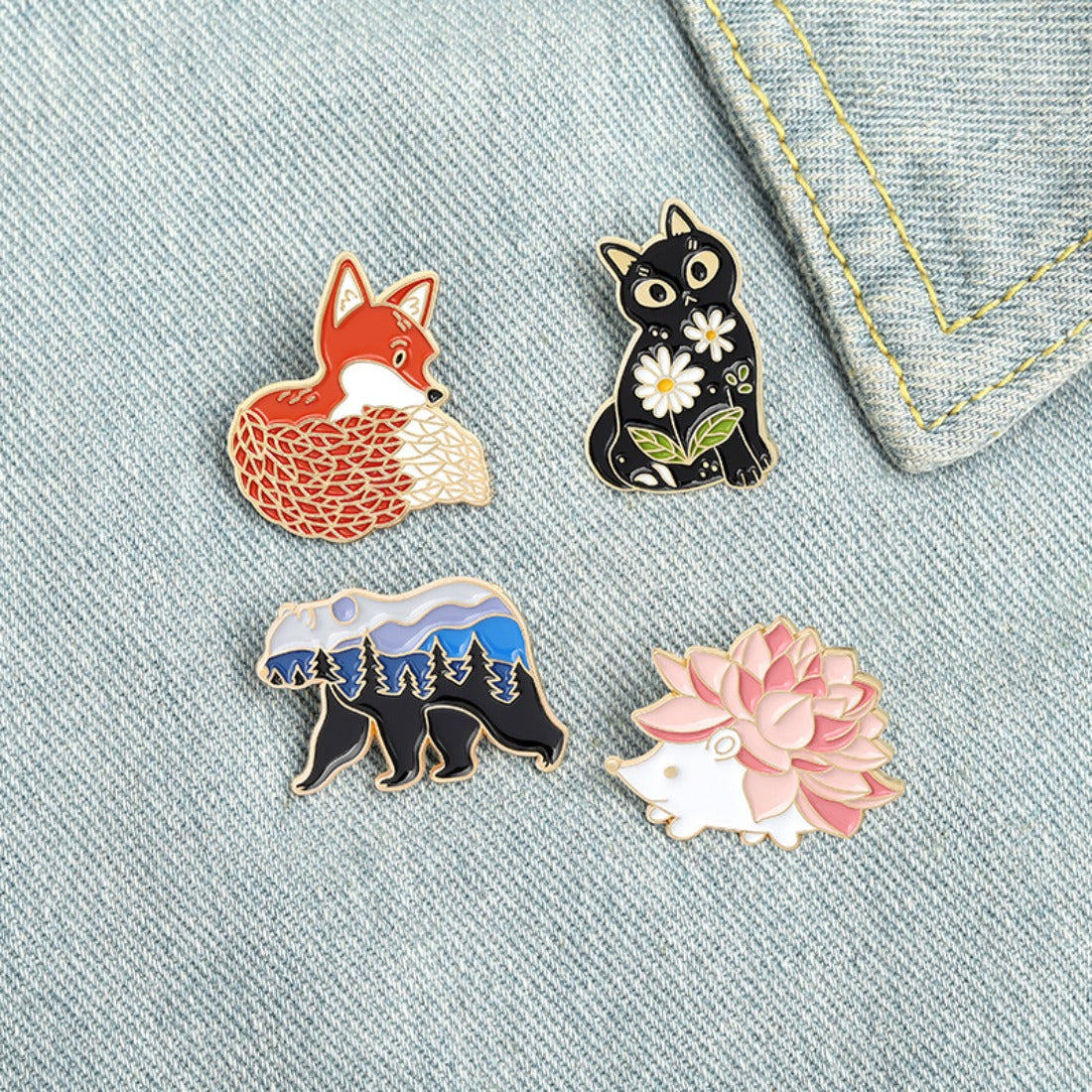 Woodland Creatures Enamel Pin