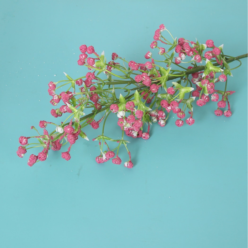 Roselle - Faux Gypsophila Flower Stem