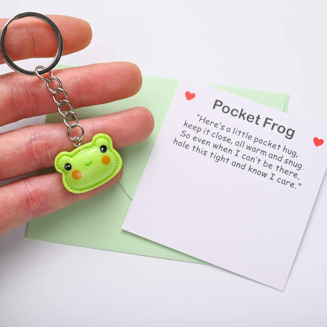 Taphug - Pocket Hug Cute Frog Cartoon Keychain