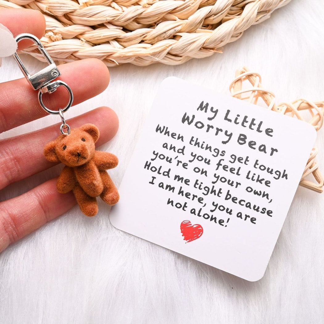 Taphug - Pocket Hug Brown Bear Keychain