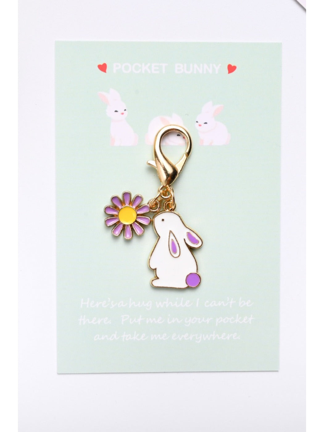 Himori - Adorable Rabbit Daisy Keyring keyring accessory view 6
