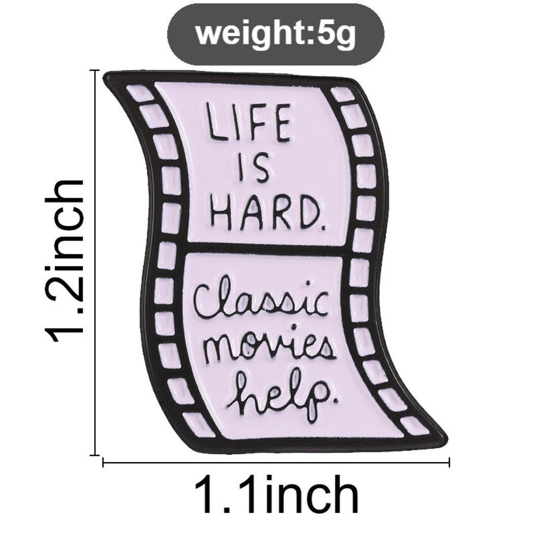 Pinori Movie Film Quote Enamel Pin