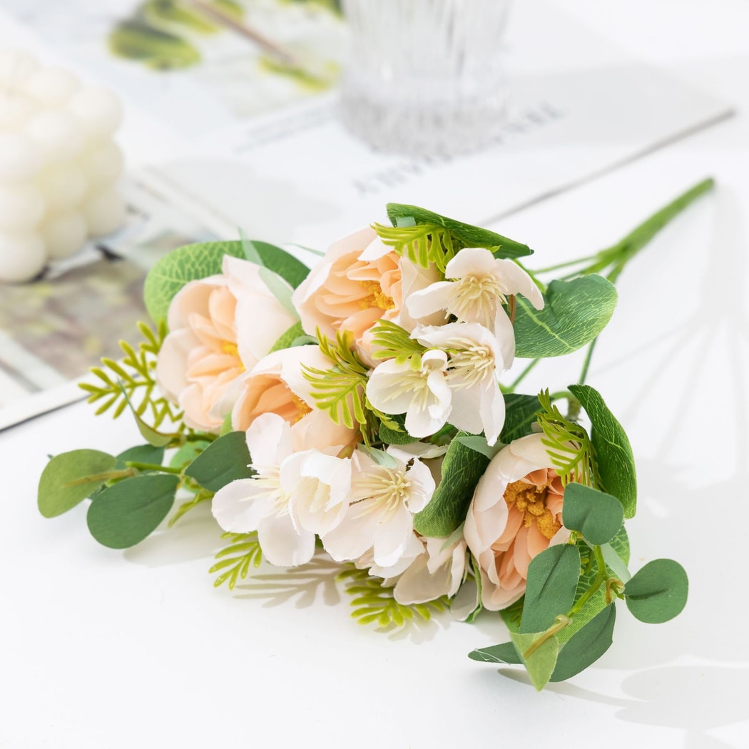 Roselle - Decorative Artificial Camellia Bouquet