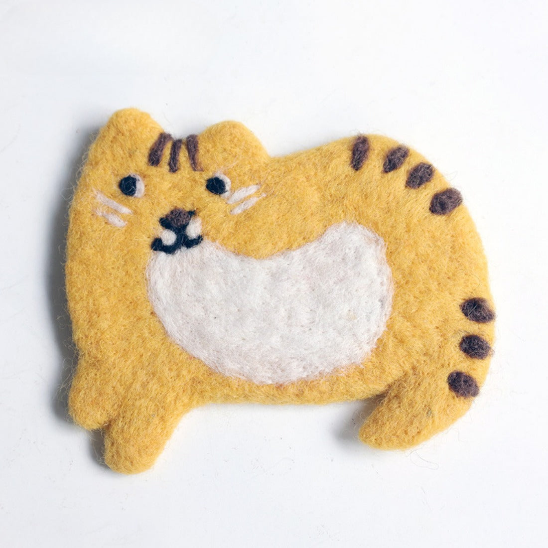 Handmade Cute Cat Wool Felt Coaster