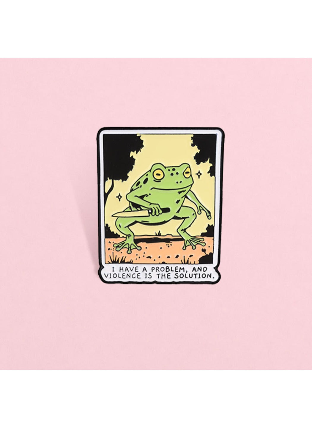 Pinori - Frog Brooch Badge, Cute Cartoon Frog Pin