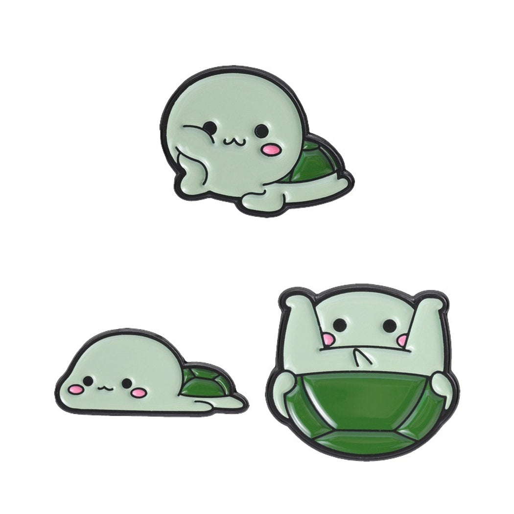 Pinori - Simple Turtle Character Decorative Pin
