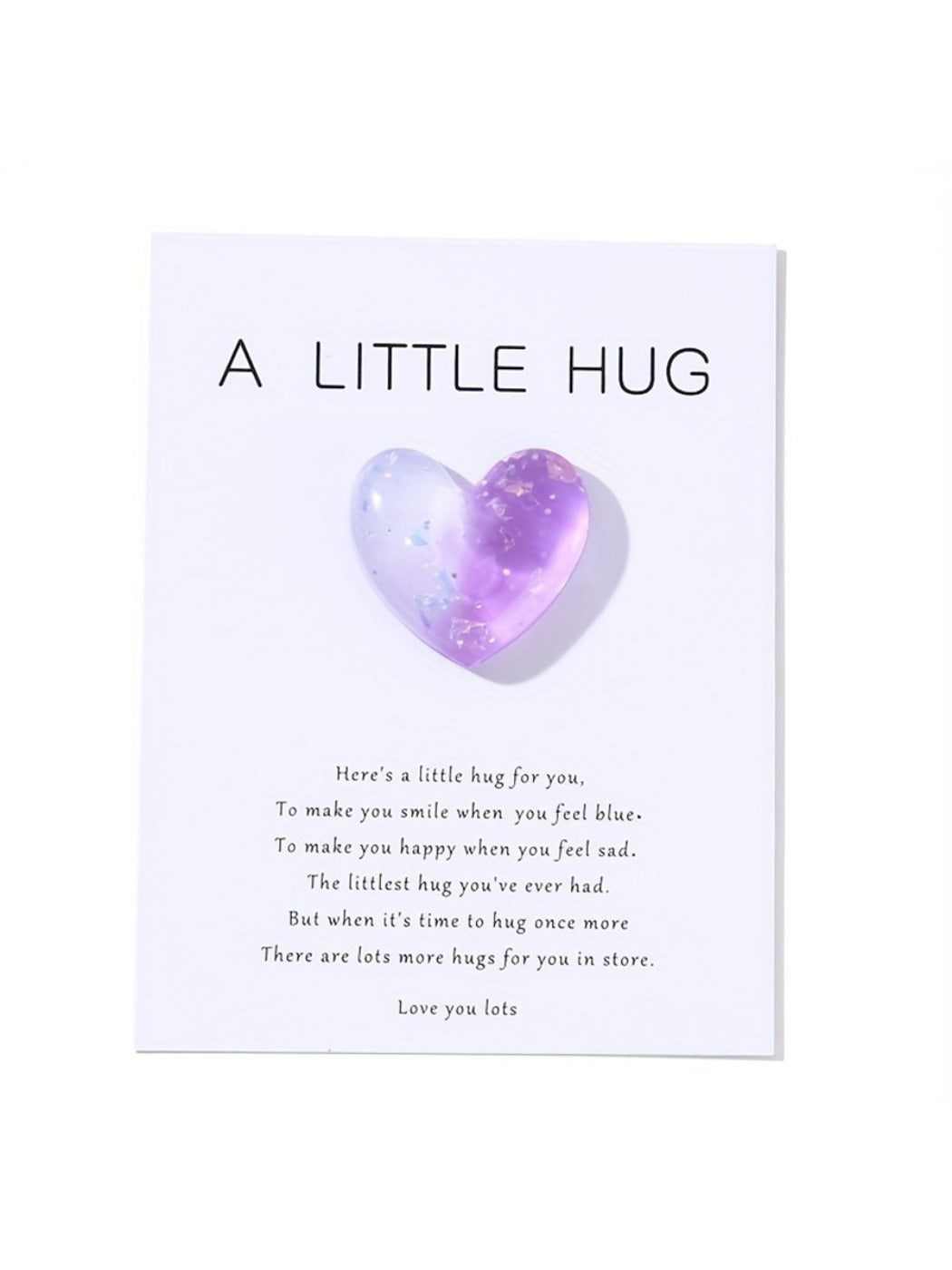 Taphug - Pocket Hug Heart Love Token pocket hug card and keepsake token view 3