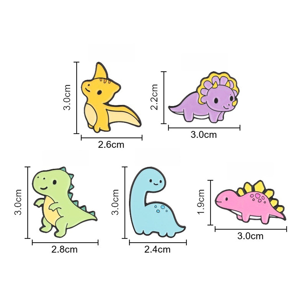Pinori - Cartoon Dinosaur Enamel Pin