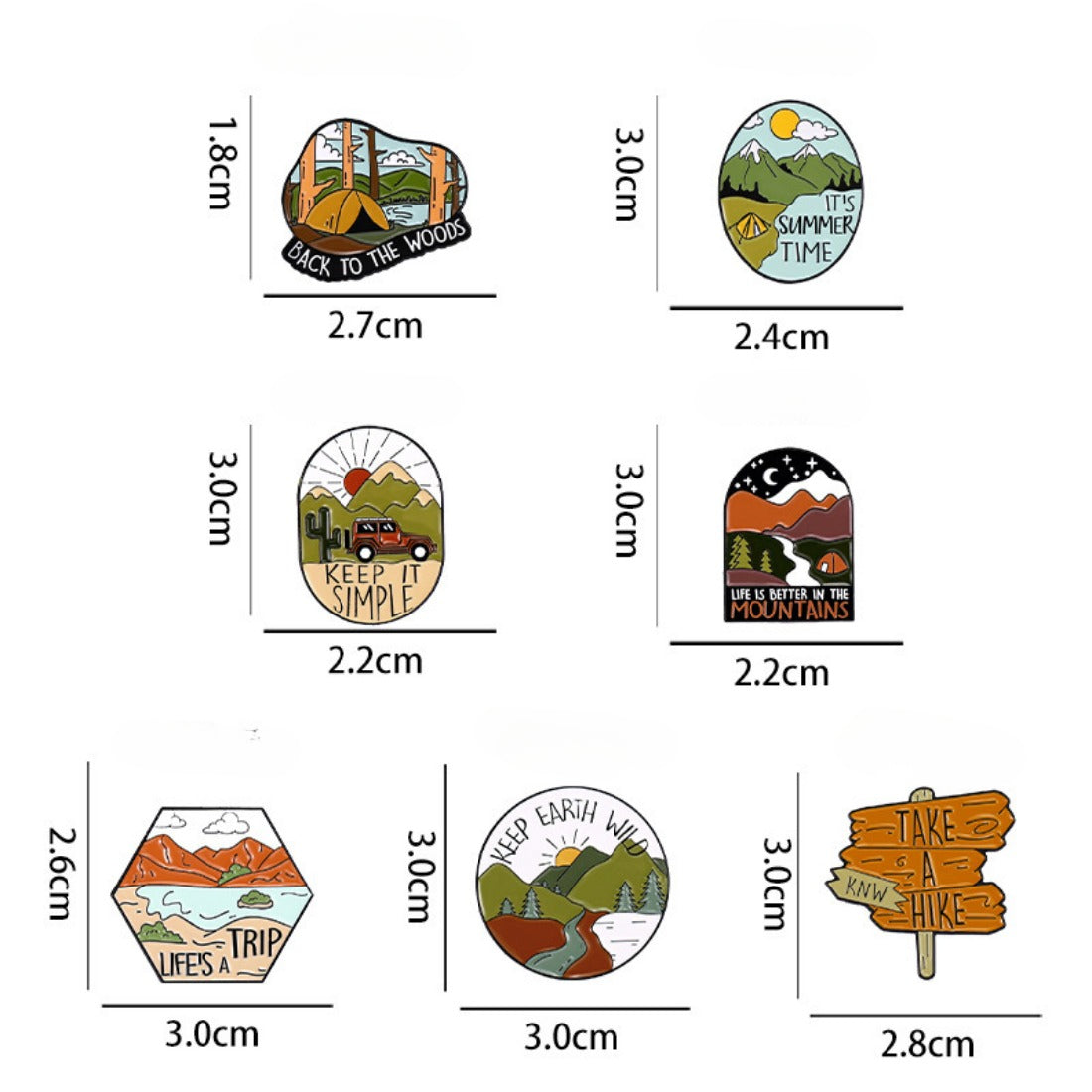 Outdoor Adventure Pins