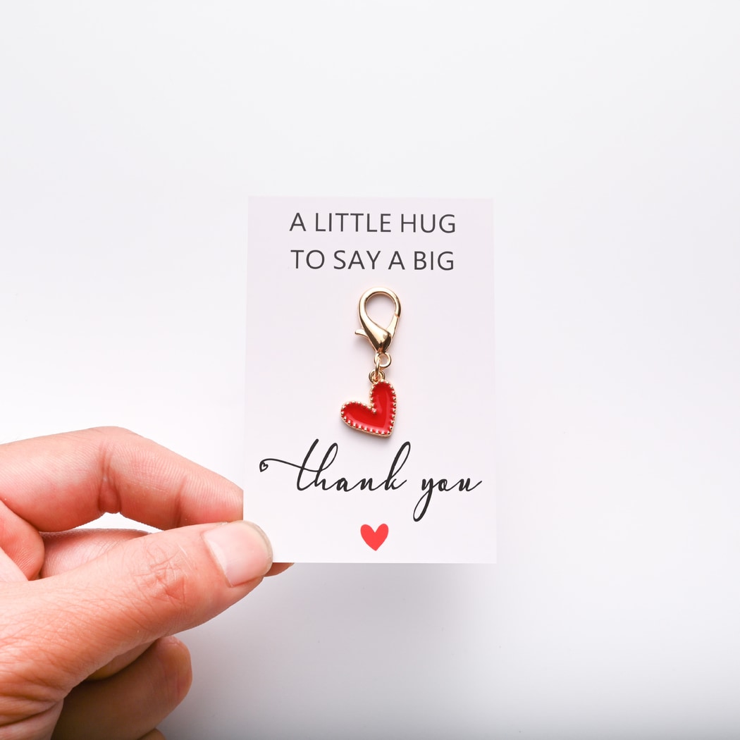 Taphug - Pocket Hug Heart Theme Charm Keychain