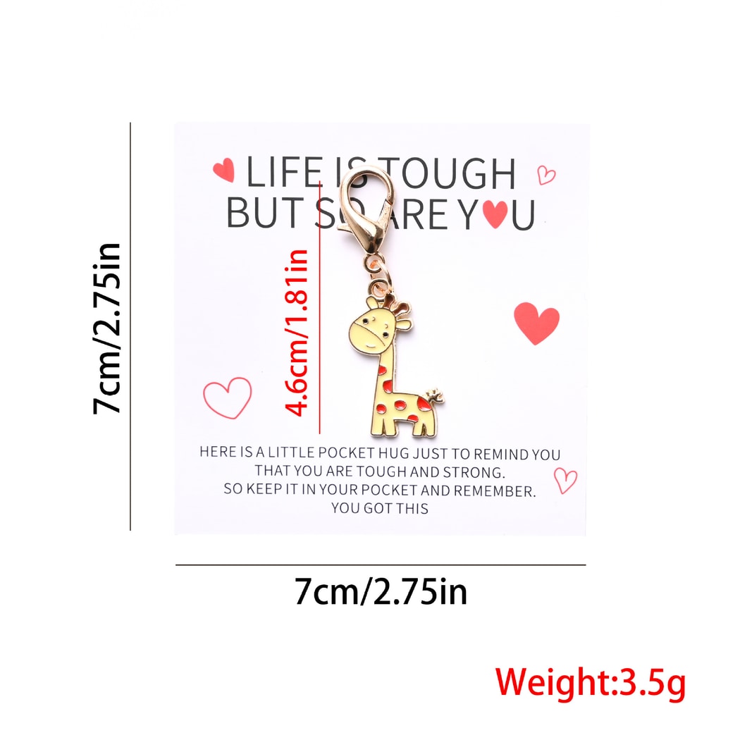 Taphug - Cute Pocket Hug Giraffe Keychain