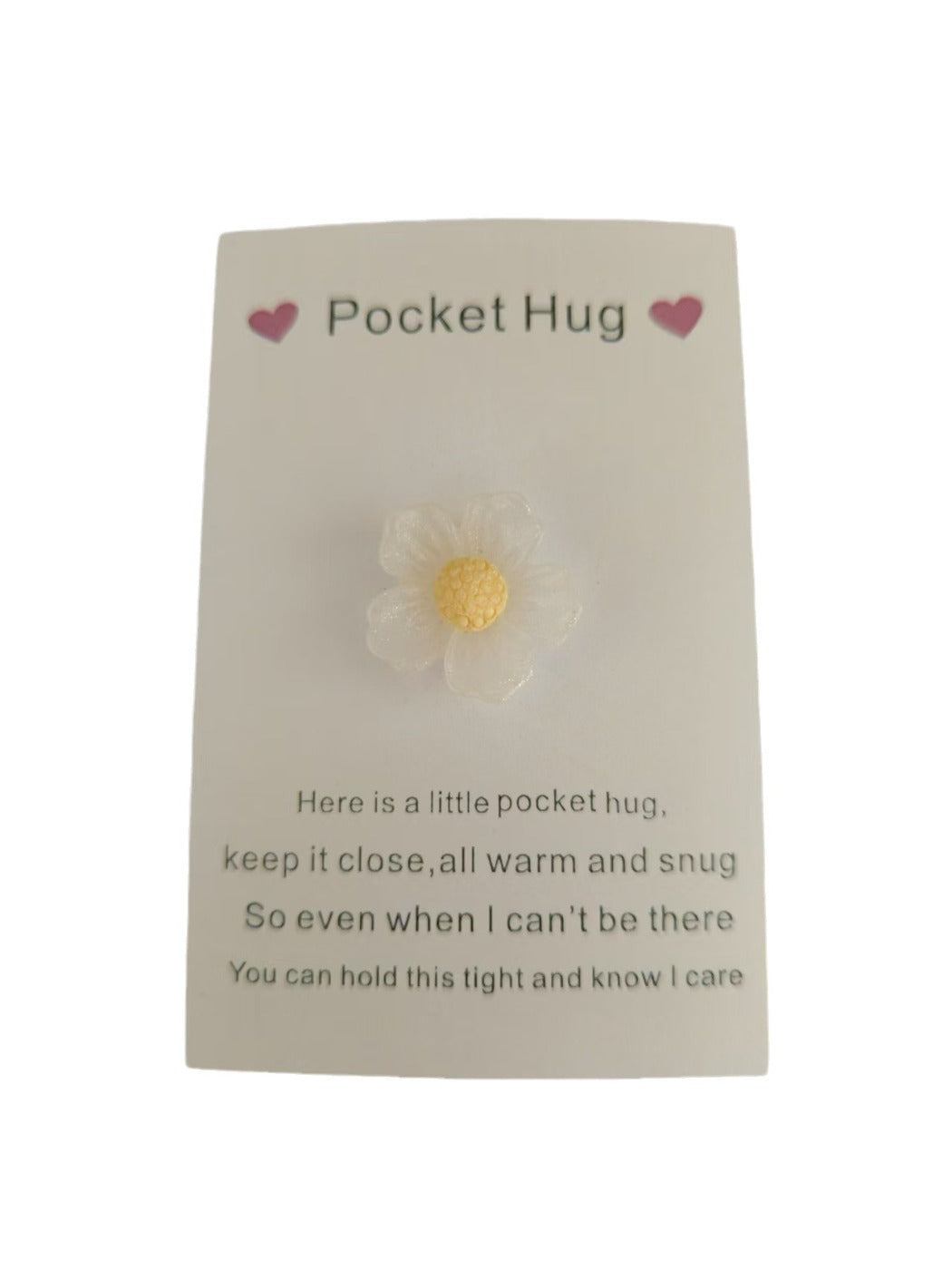 Taphug - Pocket Hug Peach Blossom pocket hug card and keepsake token view 4