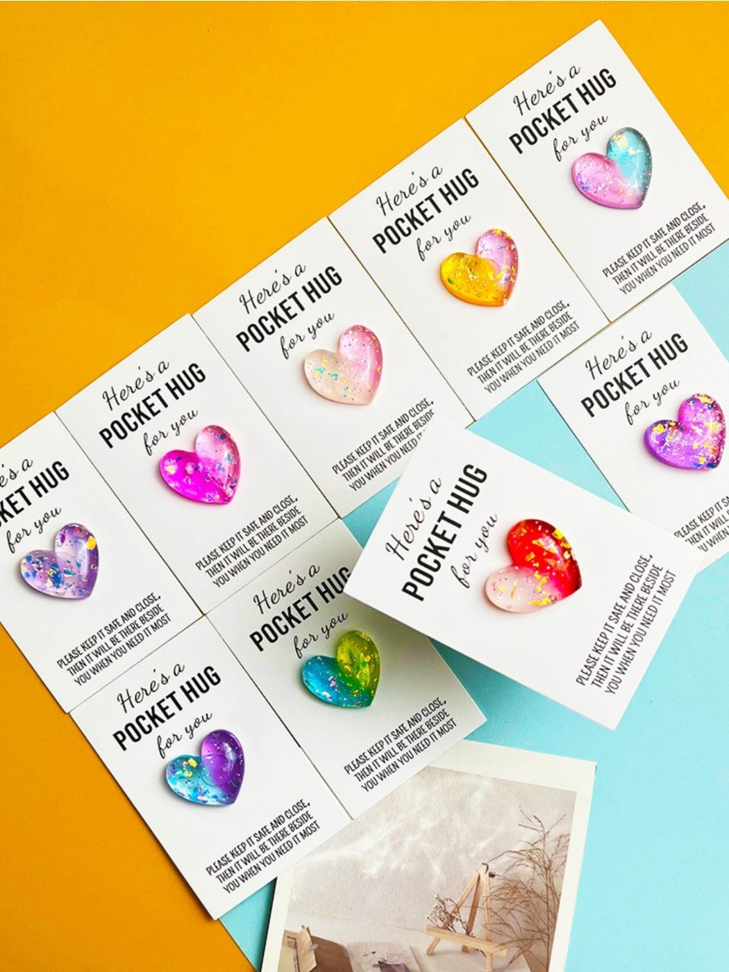 Taphug - Pocket Hug Glitter Gradient Heart
