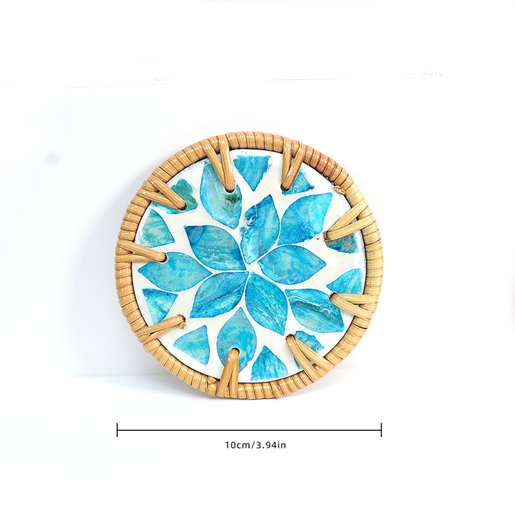 Thimara - Floral Round Tea Table Decorative Coaster