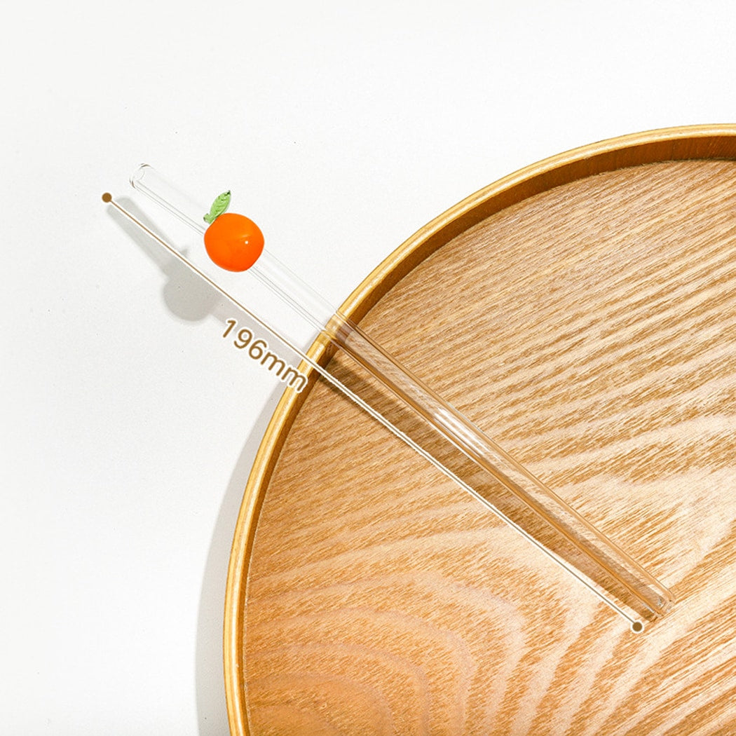 Glasira - Cute Fruits and Vegetables Decoration Straw