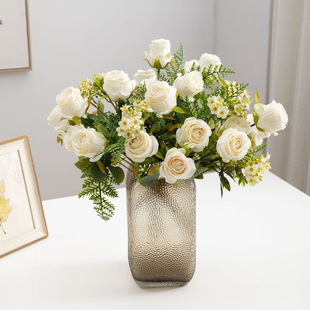 Roselle - Elegant Rose Mixed Flowers Artificial Bouquet