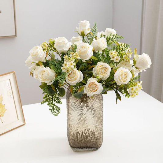 Roselle - Elegant Rose Mixed Flowers Artificial Bouquet