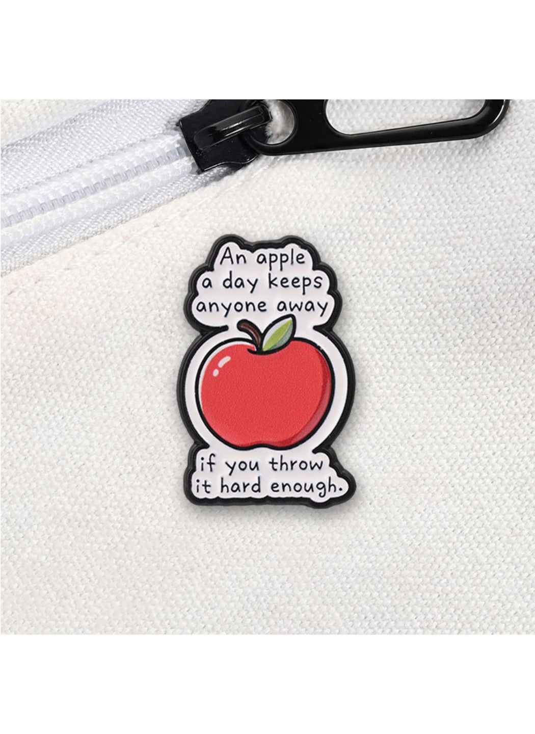 Pinori - Apple Brooch Badge, Cute Cartoon Red Apple Pin