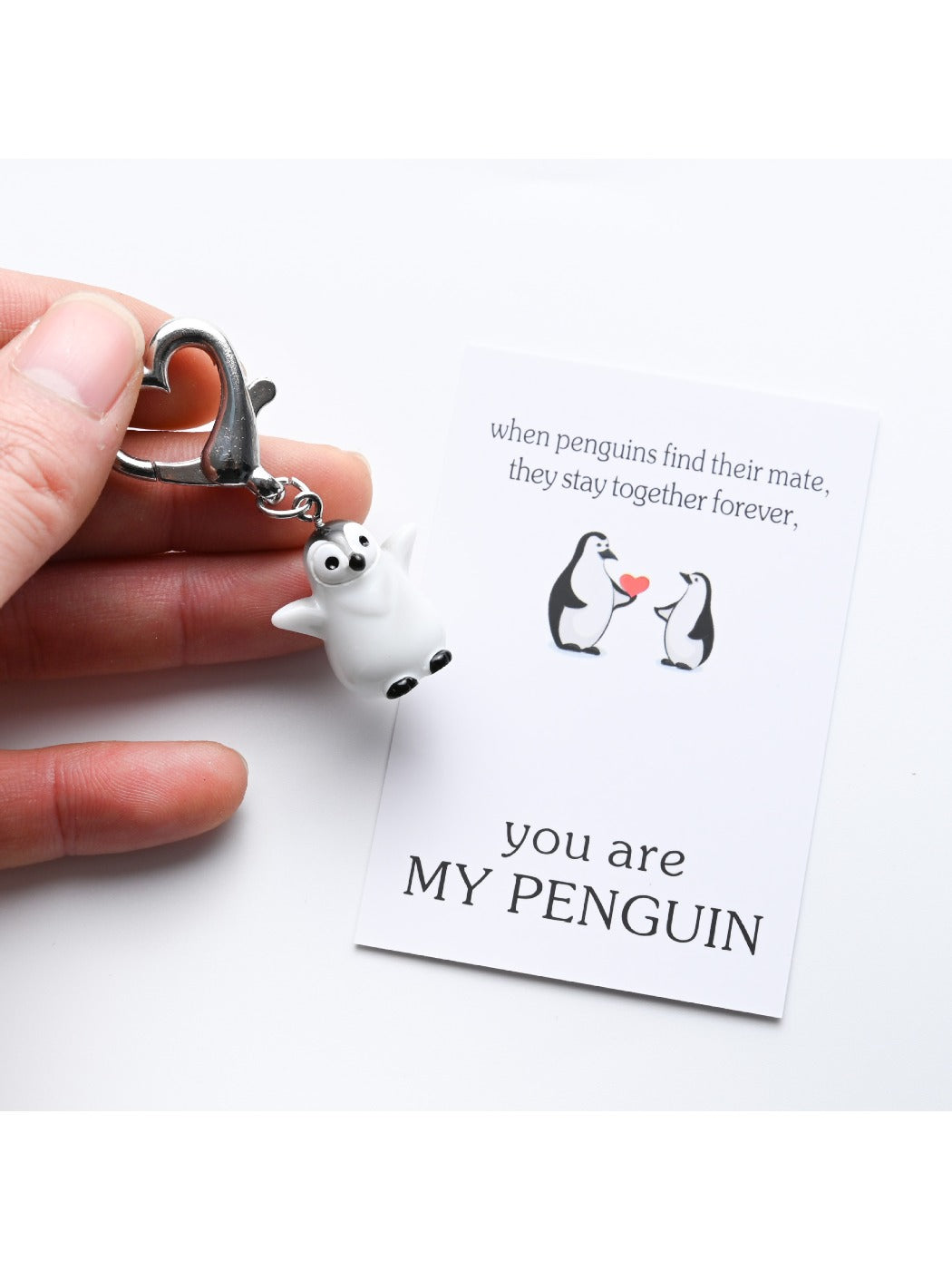 Taphug - Pocket Hug Penguin Keychain