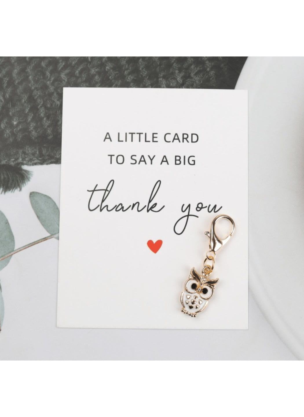 Taphug  - Alloy Pocket Hug Card Owl Keychain