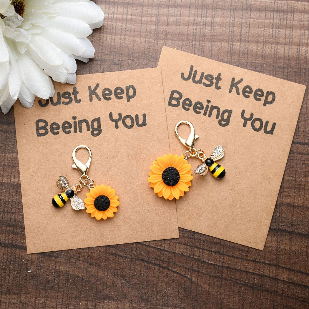 Taphug - Pocket Hug Simple Sunflower Accent Keychain