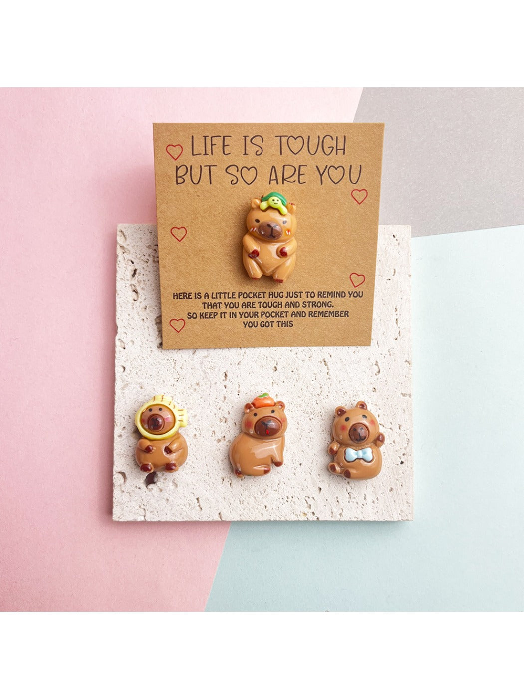 Taphug - Pocket Hug Capybara Encouragement Greeting Card
