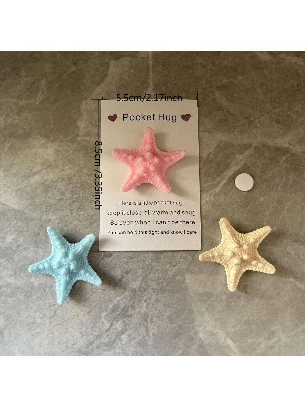 Taphug - Pocket Hug Unique Starfish pocket hug card and keepsake token view 5