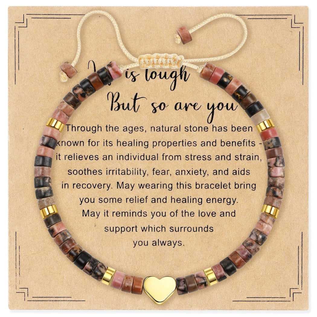 Emora - Elegant Geometric Heart Accent Bracelet