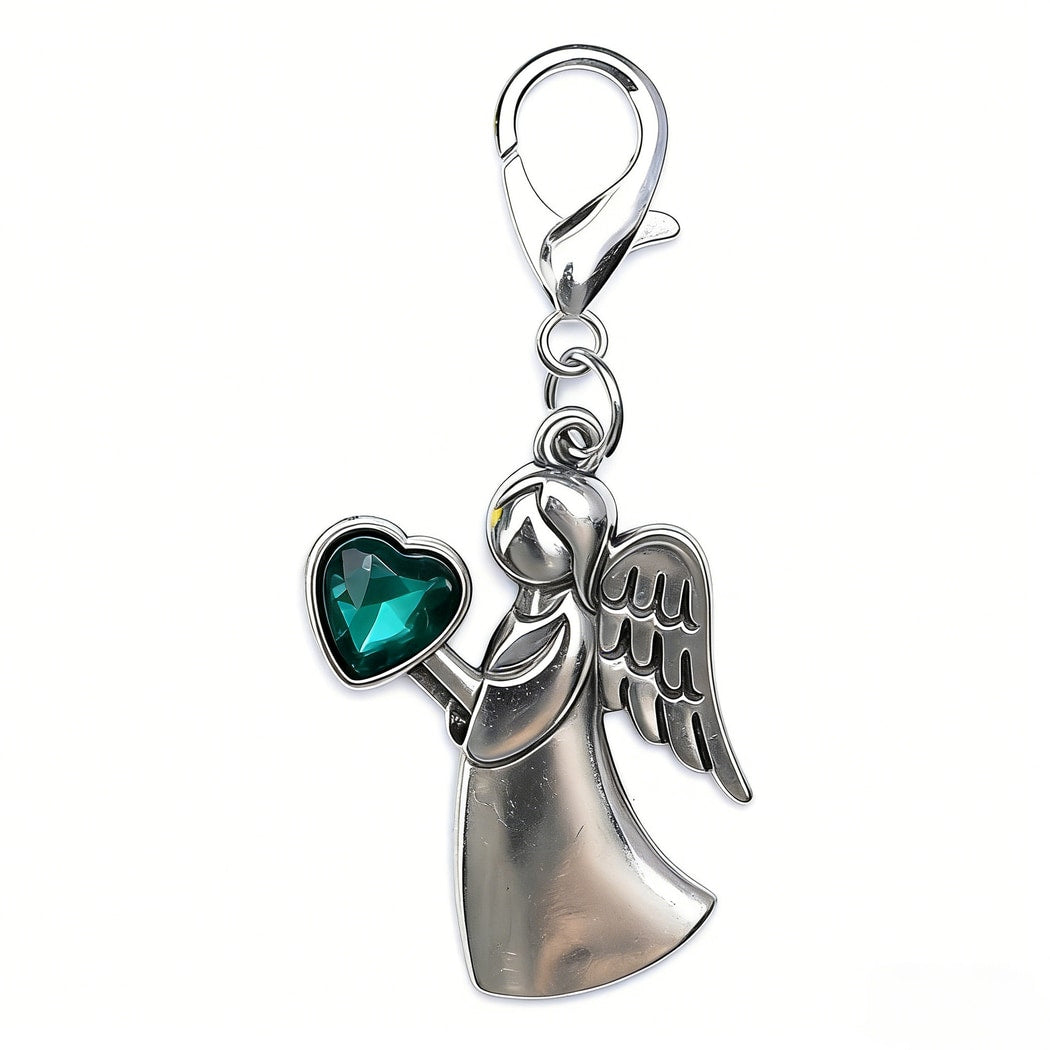 Taphug - Pocket Hug Angel and Heart Keychain