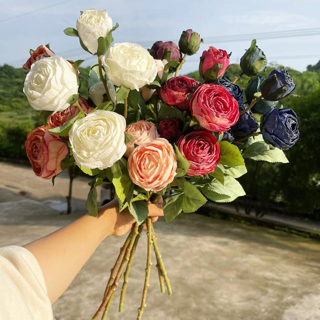 Roselle - Romantic Multi Tone Rose Artificial Bouquet