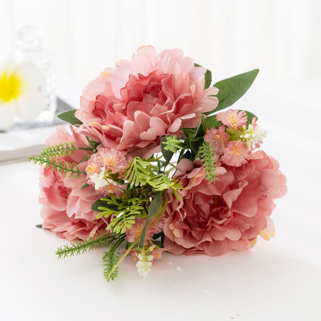 Roselle - Decorative Peony Bouquet Artificial Flowers