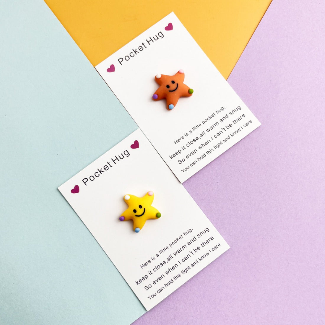 Pocket Hug Cute Smiley Starfish