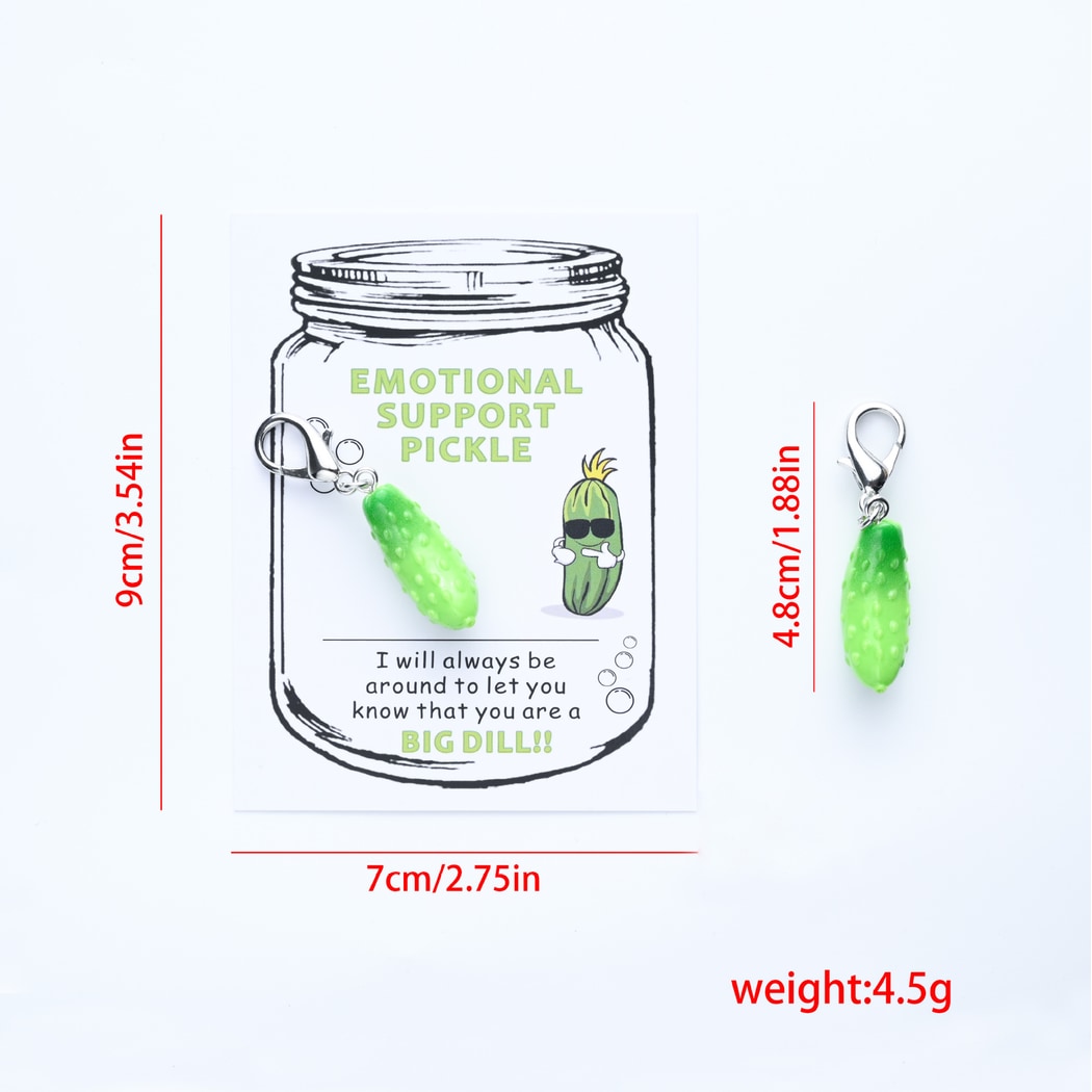 Taphug - Pocket Hug Cucumber Charm Keychain