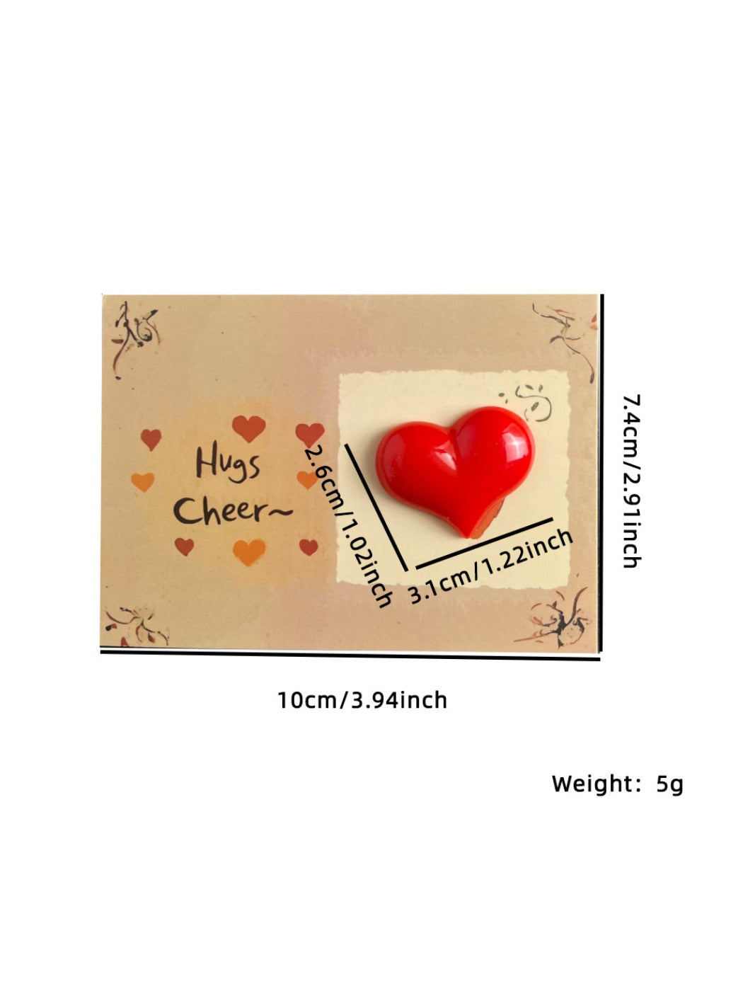 Taphug Pocket Hug Heart Love shown with soft lighting on neutral background