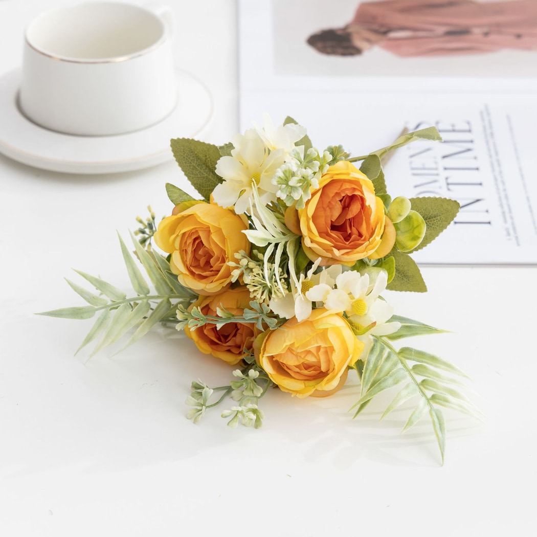 Roselle - Decorative Peony Blooms Artificial Flowers