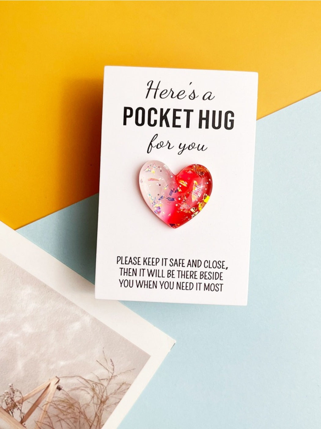 Taphug - Pocket Hug Glitter Gradient Heart