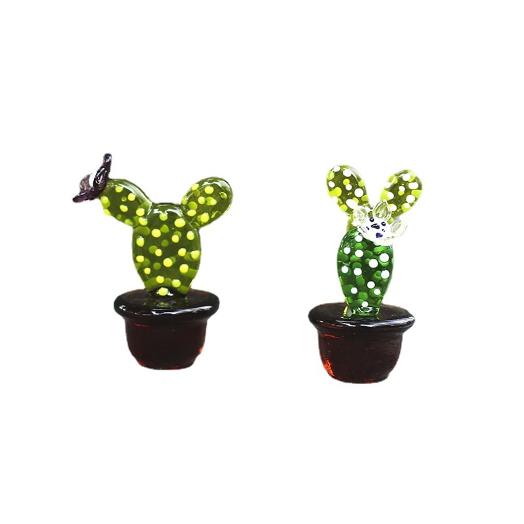 Glasira - Colorful Cute Cactus Bonsai Tabletop Ornament