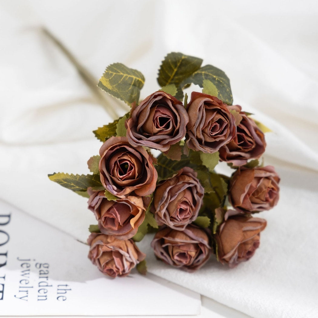 Roselle - Heirloom Bleached Style Artificial Rose Bouquet