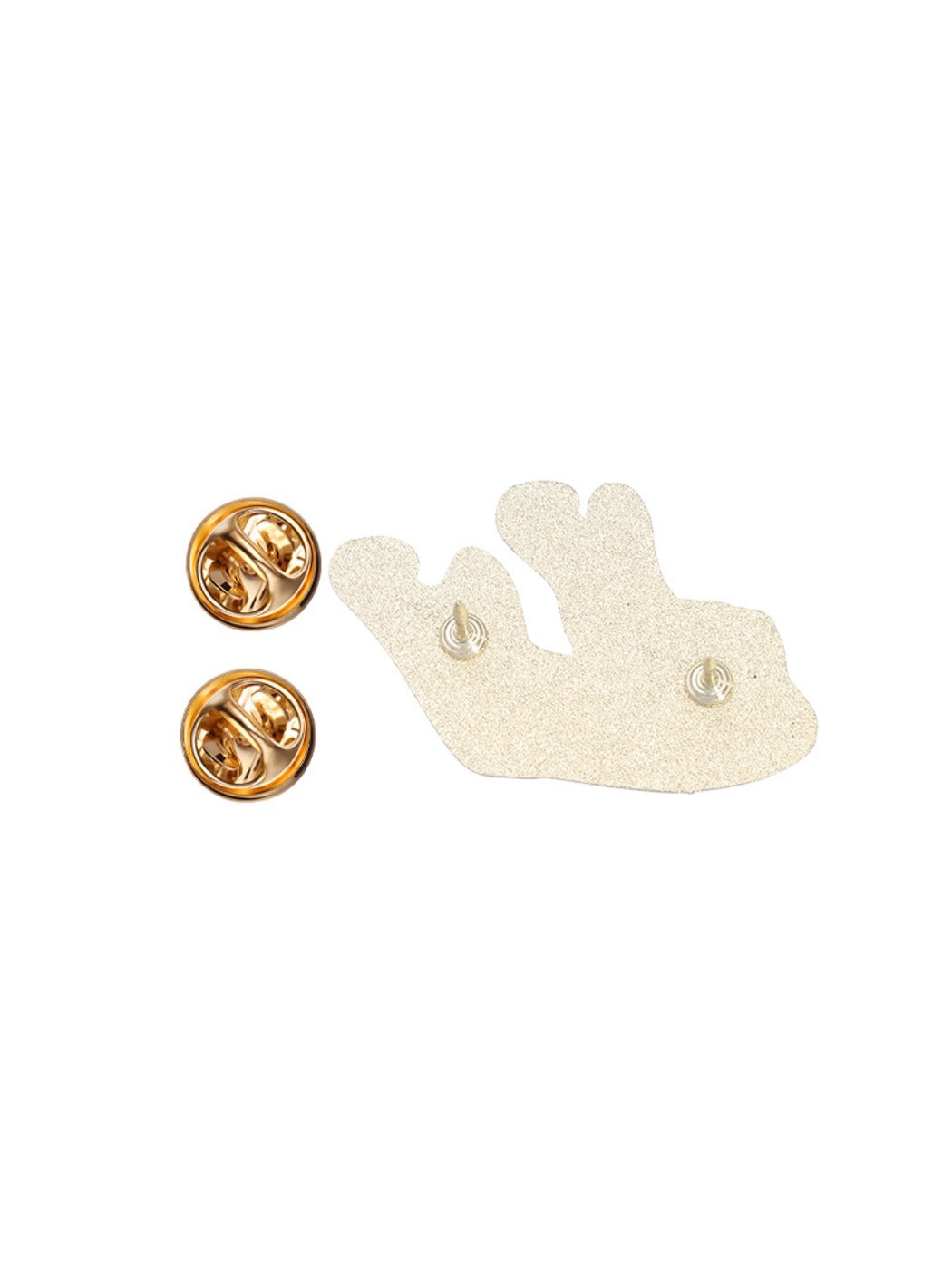 Pinori dental brooch placed on a wooden surface with natural lighting
