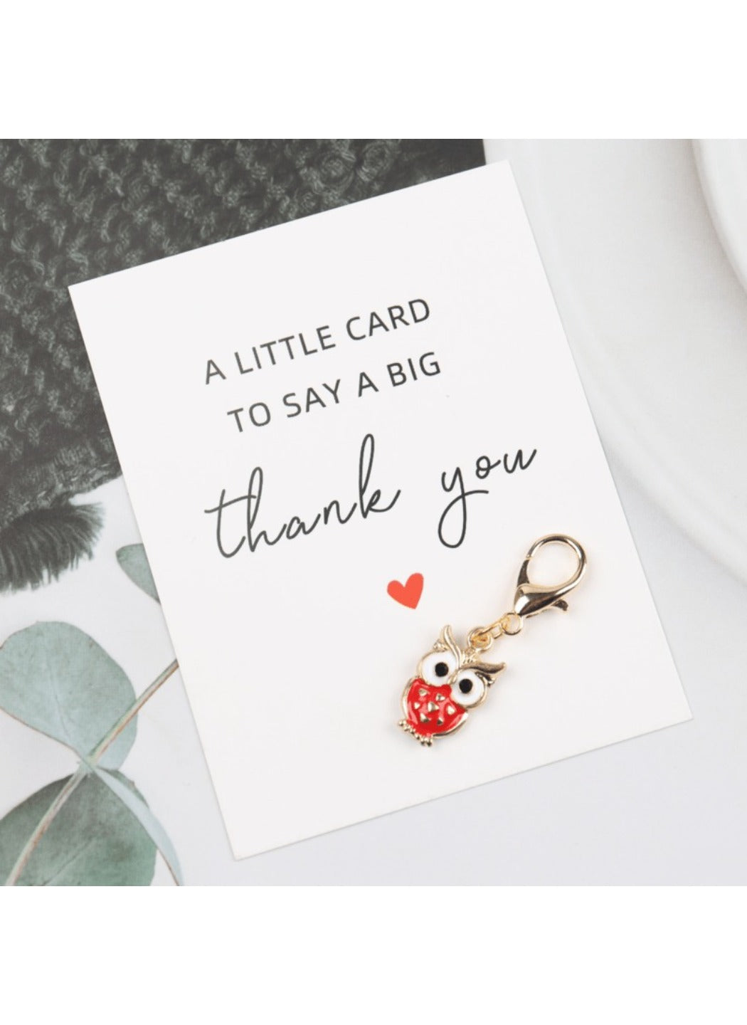 Taphug  - Alloy Pocket Hug Card Owl Keychain