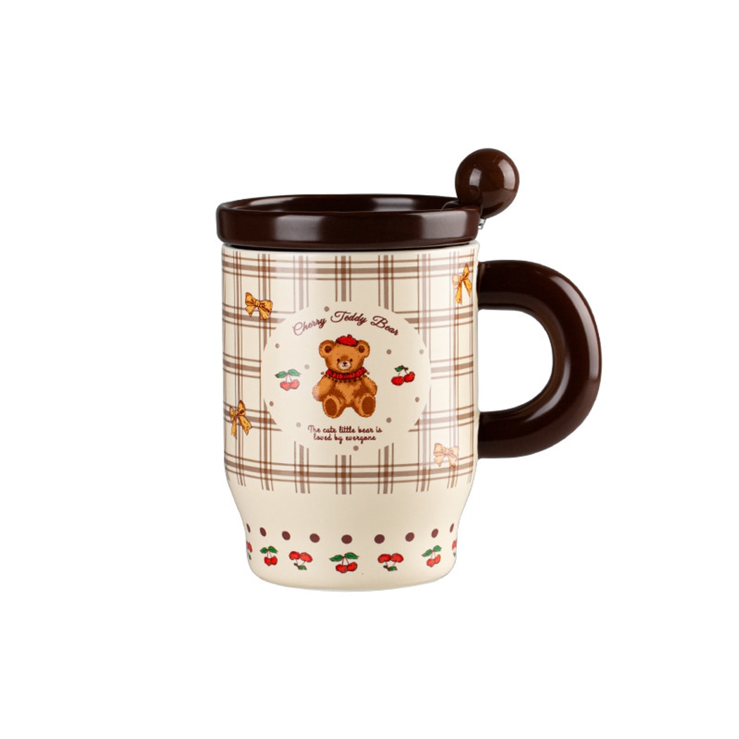 Mivora - Cute Bear and Rabbit Pattern Mug