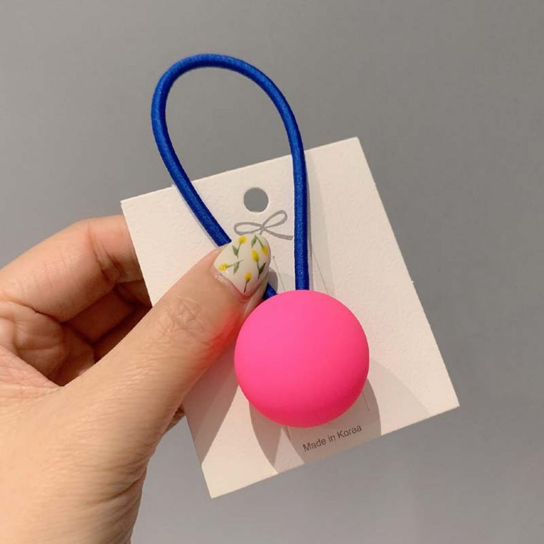 Cico - Candy-Colored Fluorescent Ball Hair Tie