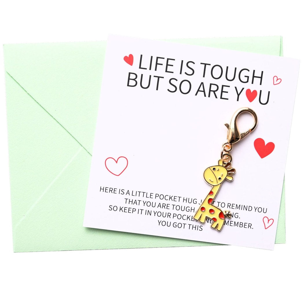 Taphug - Cute Pocket Hug Giraffe Keychain