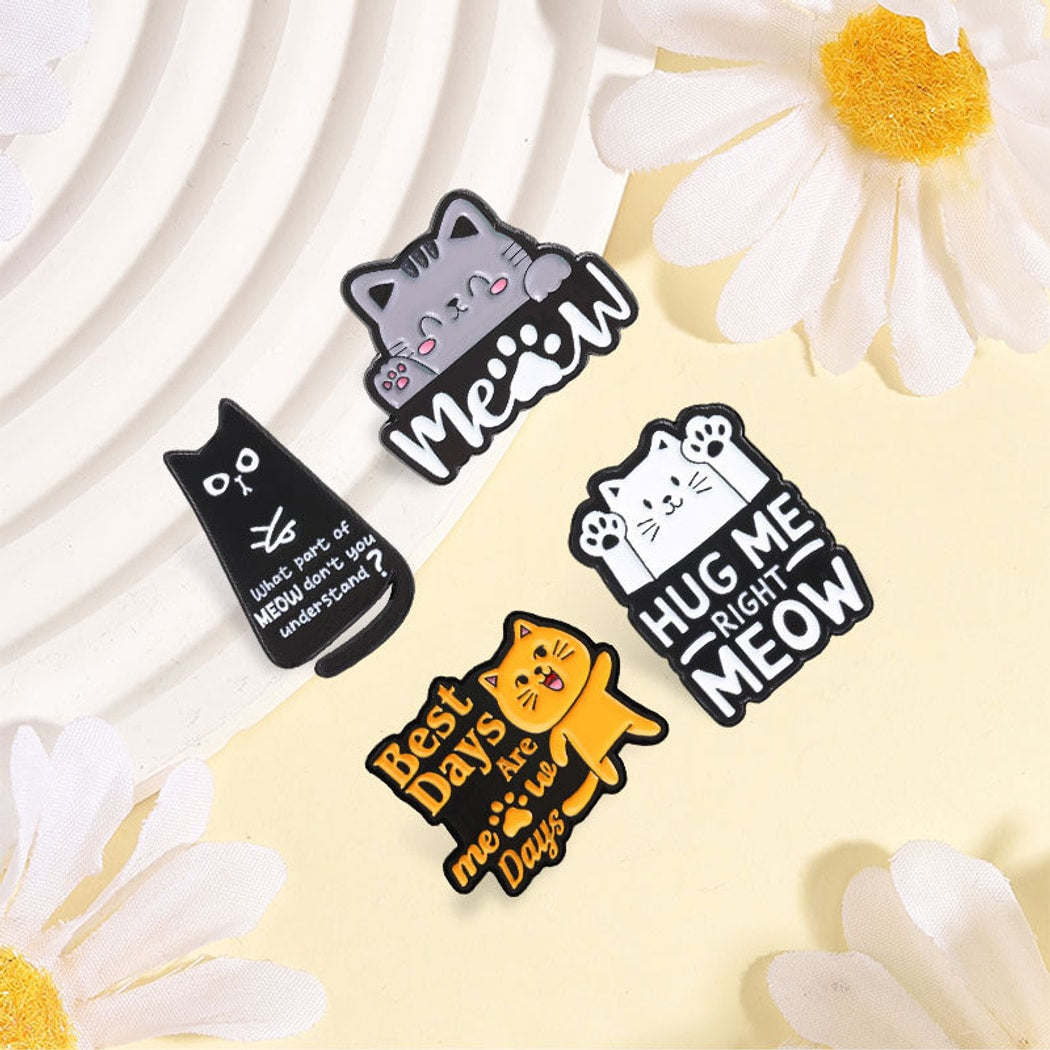 Pinori - Cat Quote Enamel Pin