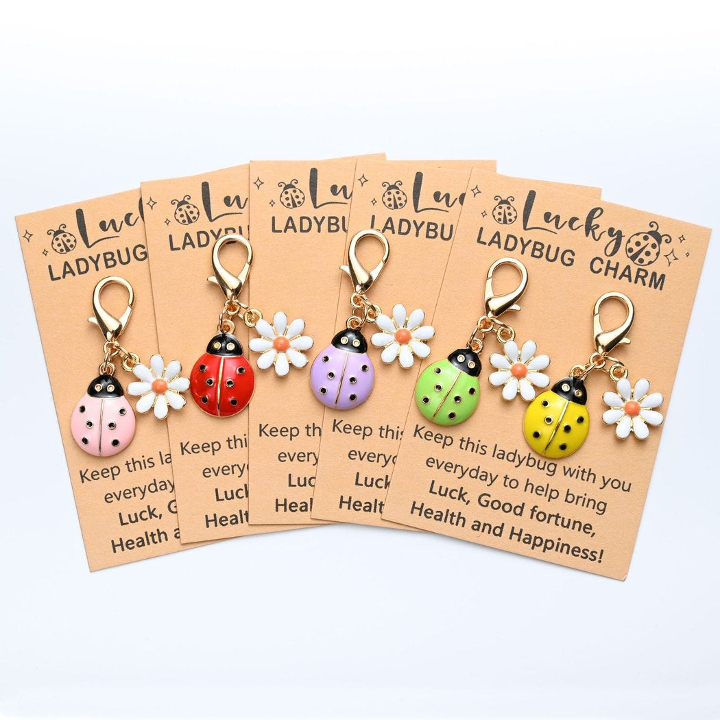 Taphug - Pocket Hug Daisy Ladybug Keychain Charm