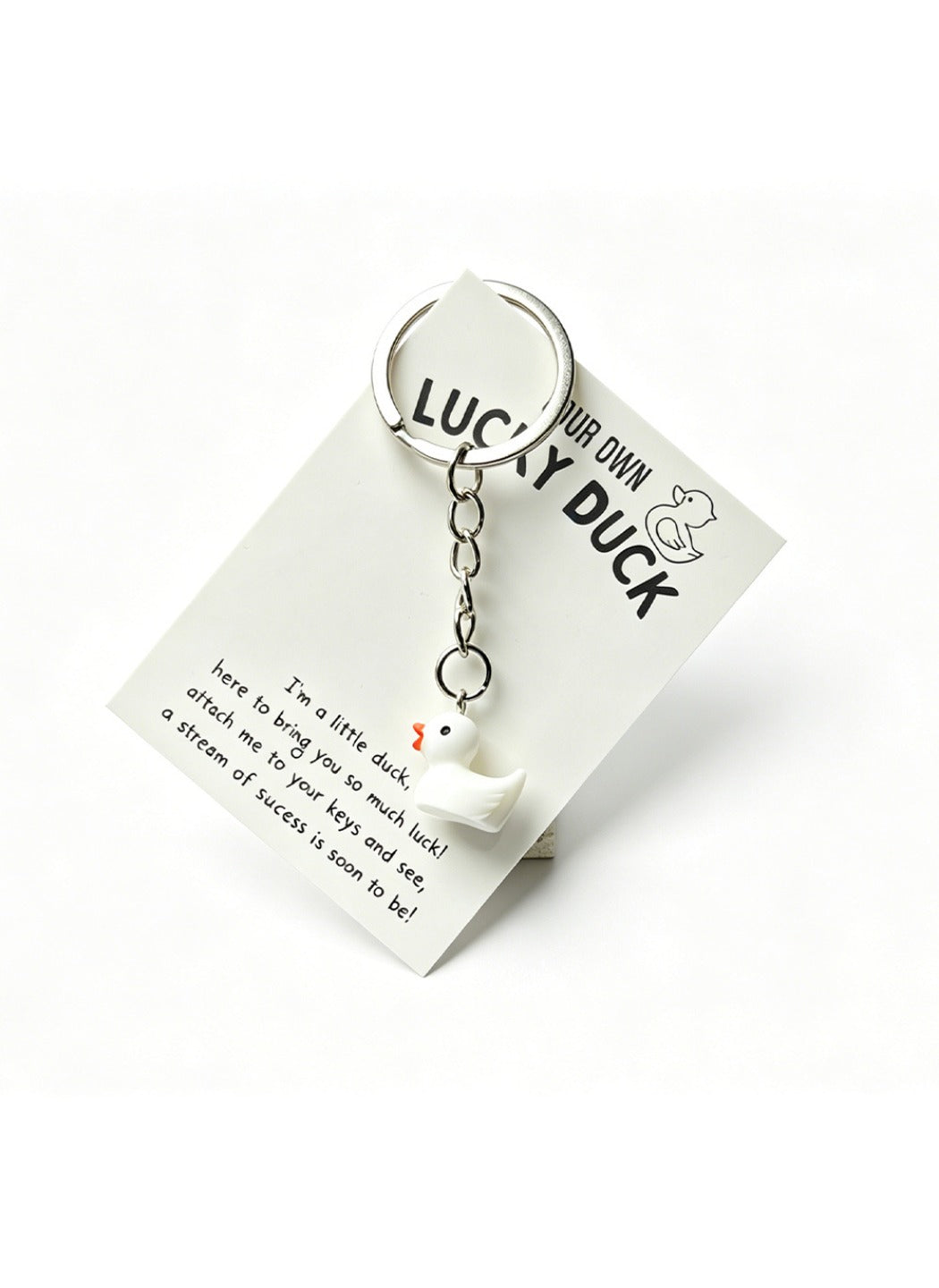 Taphug  - Plastic Pocket Hug Card Duck Keychain