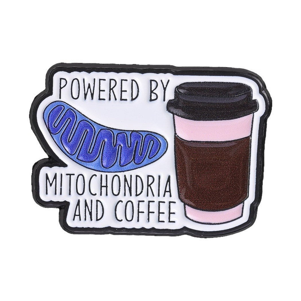 Pinori - Funny Coffee Letter Decorative Lapel Brooch